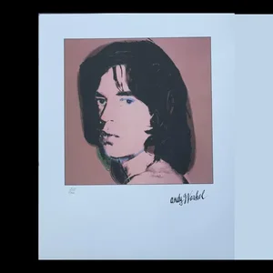 Vintage CMOA Andy Warhol Lithograph Mick Jagger