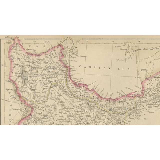 Mid 19th Century Antique Map of Middle Eastern Region, 1860 For Sale - Image 5 of 12