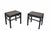 Pair of 19th Century Black Lacquered Side Tables For Sale - Image 4 of 8