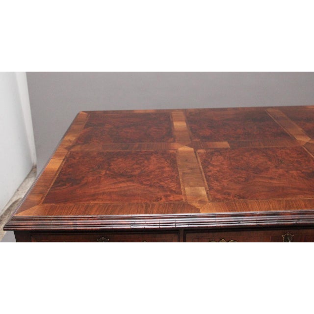 Brown Antique Walnut Partners Desk, 1890 For Sale - Image 8 of 16