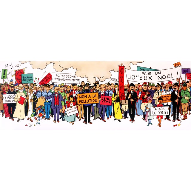 2013 Original Exhibition Poster, Le Monde De Tintin (Characters) Recto/Verso For Sale - Image 9 of 13