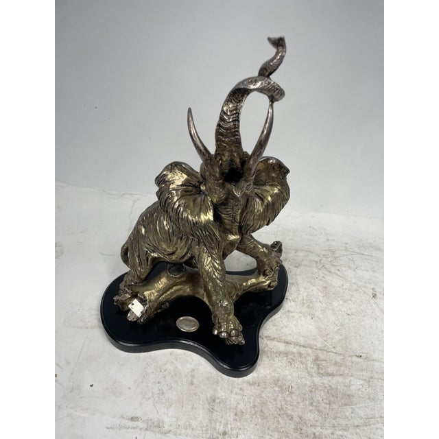 Silver-Plated Elephant Sculpture, 1970s For Sale - Image 16 of 16