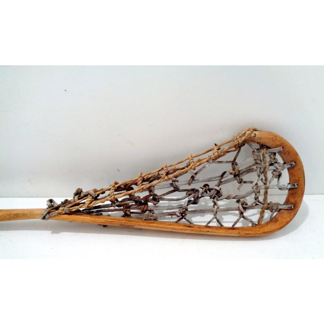 Vintage Wood & Leather LaCrosse Stick Sports Decor Chairish