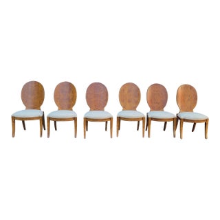 Century Furniture Omni Burlwood Dining Chairs - Set of 6 For Sale