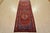 Cabin Zanjan Runner 3’6” X 9’3” Red Wool Vintage Tribal Hand-Knotted Oriental Rug For Sale - Image 3 of 14