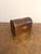 Quality antique 19th Century walnut tea caddy with Tunbridge inlay, having a quality domed shaped lid with beautiful...