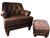 Some Chairs Fill a Space. A Vintage Classic Leather Chair & Ottoman Command It. For Sale - Image 12 of 12