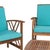 2020s Fontana 4-Piece Outdoor Set, Natural/Aqua For Sale - Image 5 of 10