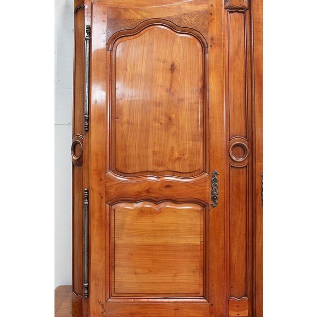 Brown Louis XIV Cherry Buffet, 1740s For Sale - Image 8 of 18