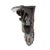 Black forest carved wall shelf in Lindenwood, with a central carved stag on a shaped plaque with carved oak leaves and...