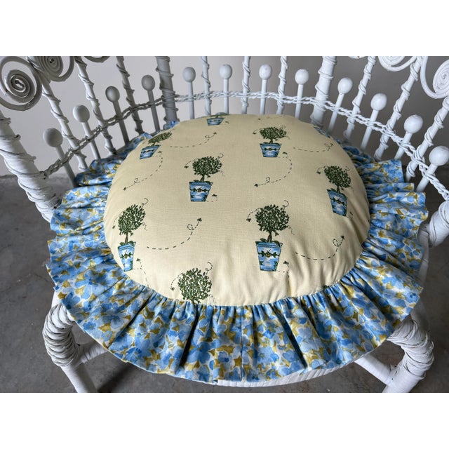 Palm Beach Heywood Wakefield - Style Victorian Wicker Chair For Sale - Image 4 of 13