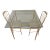 Mid-Century Chiavari Brass Table & Chairs Set Italian For Sale