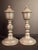 Pair Antique 1840s Freeman Porter Pewter Whale Oil Lamps Westbrook Maine No. 1 For Sale - Image 4 of 17