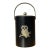 Mid-Century Signed Couroc Black & Gold Owl Ice Bucket For Sale