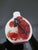 Chinese Ruyi Crab Lotus Carved Overlay Red & Blue Peking Glass Snuff Bottle For Sale - Image 11 of 11