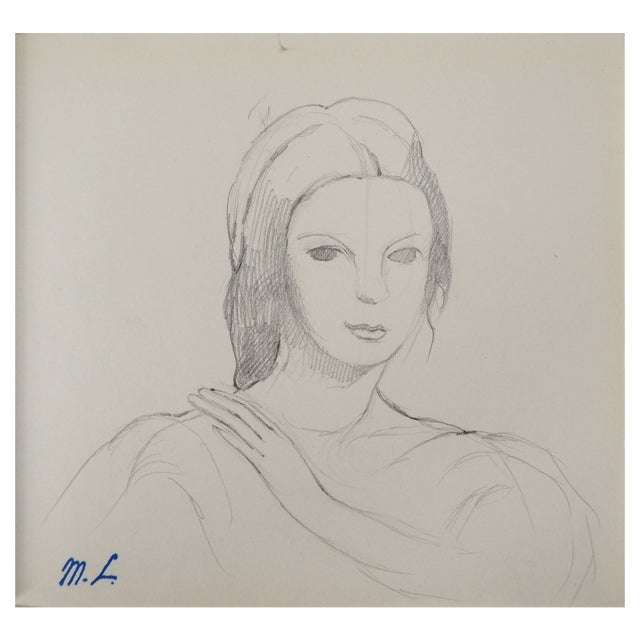 Marie Laurencin, Young Model, Original Pencil Drawing For Sale