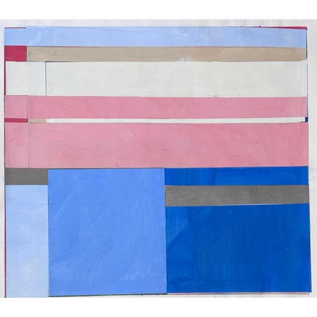Discover the allure of contemporary art with this stunning 20x18" original collage painting, expertly crafted to bring...