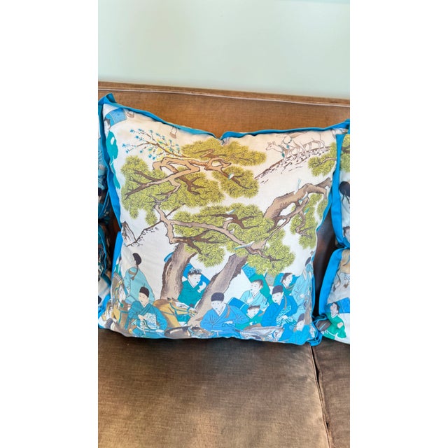 Chinoiserie Manuel Canovas Dara Pillow- Pair For Sale - Image 3 of 11