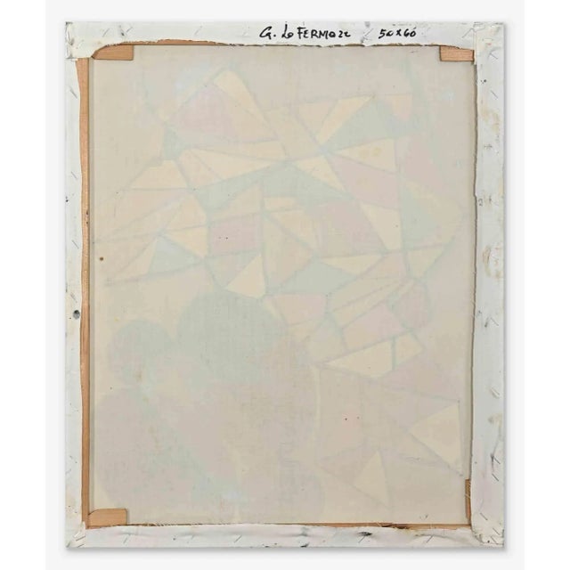 Giorgio Lo Fermo, Abstract Composition, Original Oil on Canvas, 2022 For Sale - Image 3 of 4