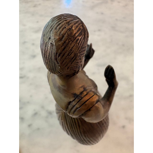 Mid-Century Modern Mid-Century Modern Cast Metal Female Sculpture | European, Circa 1960 For Sale - Image 3 of 8