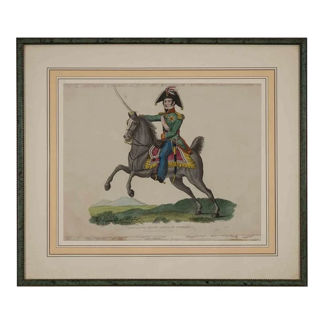 Unknown, Prince of Sweden, Original Lithograph, 1816 For Sale