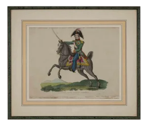 Unknown, Prince of Sweden, Original Lithograph, 1816