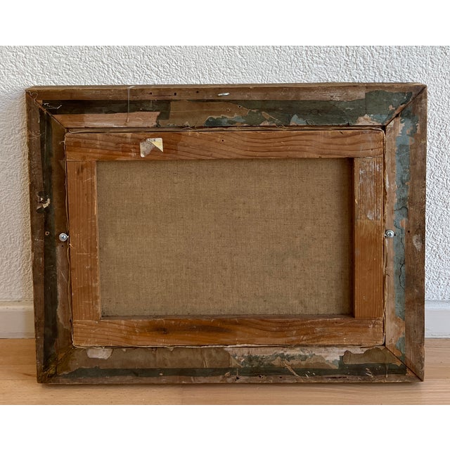 Edouard Rheiner, Mountain Landscape and Small Stream, Oil on Canvas, 1890s-1910s, Framed For Sale - Image 11 of 12