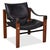 Vintage Leather and Wood Safari Armchairs by Maurice Burke for Arkana, Set of 2 For Sale - Image 3 of 14