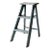 Vintage Wooden Blue Step Ladder For Sale