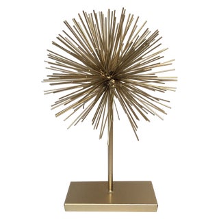 Large Gold Star Burst on Stand For Sale