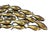 Mid 20th Century Brass Brutalist School of Fish Wall Art Sculpture For Sale - Image 4 of 6