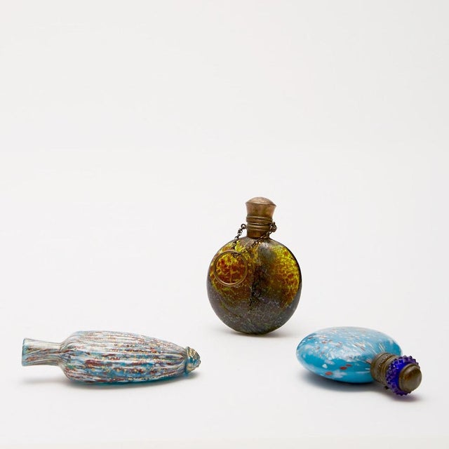 Late 19th Century Venetian Sent Bottles from Artistica Barovier, Set of 4 For Sale - Image 3 of 12