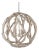 Currey & Company Driftwood Whitewash Orb Chandelier For Sale