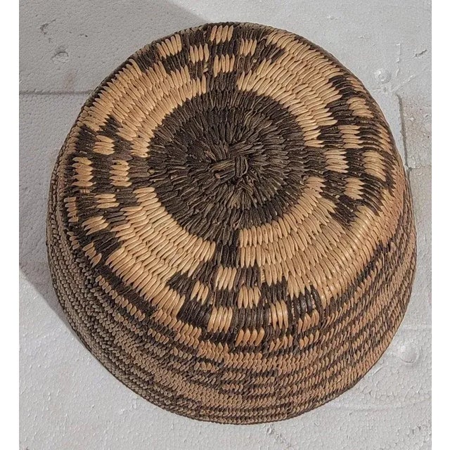 1930s 30s Pima Geometric Basket For Sale - Image 5 of 5