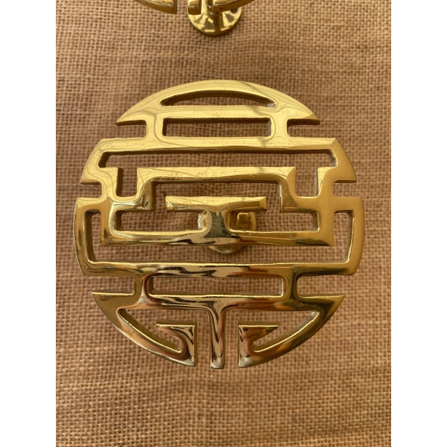 Brass Longevity Drapery Tie Backs, a Pair For Sale - Image 10 of 15