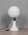 Vintage Italian Table Lamp in White Glass, 1970s For Sale - Image 6 of 12