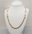 1970s Vintage 1970s Signed Crown Trifari Carved Faux-Ivory Sautoir Necklace For Sale - Image 5 of 9