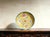 Art Deco Chinese Ceramic Plate,Qianlong Marked Famille Yellow Ground Rose Porcelain Plate Hand Painted Flowers Pattern For Sale - Image 3 of 11