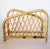 Brown Vintage Asymmetrical Hollywood Regency Bamboo Magazine Rack For Sale - Image 8 of 11