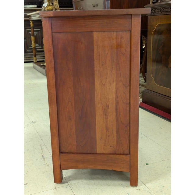 Wood Stickley Mission Cherry Wood Cabinet Hinged For Sale - Image 7 of 13