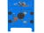 Wood Chinese Bright Blue Vinyl Moon Face Flower Birds End Table Nightstand For Sale - Image 7 of 11