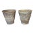 Pair of 19th Century Neapolitan Terracotta Garden Pots With Masks and Swags For Sale