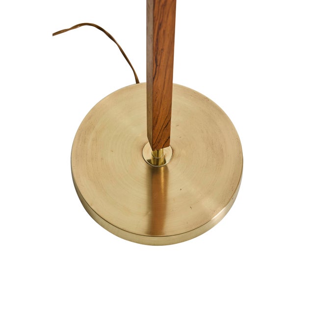 1960s Floor Lamps in Rosewood and Brass from Falkenbergs Belysning, 1960s, Set of 2 For Sale - Image 5 of 7