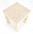 Travertine 14x14 Square Top Side End Table Stand Italian Mid Century Modern MINT For Sale - Image 10 of 10