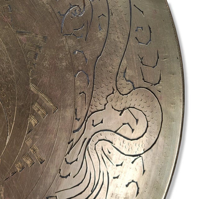 Mid Century Chinese Dragon Serving Bowl For Sale - Image 9 of 13