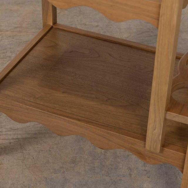 Panoplie Scalloped Bar Cart, Walnut For Sale - Image 16 of 16