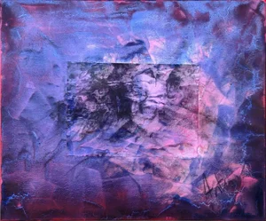 Artemio Ceresa, Scorci d'Infinito Red Border n.1, Mixed Media, 2023