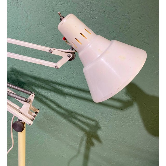 Metal Doctor's Floor Lamp with Wheels For Sale - Image 7 of 9