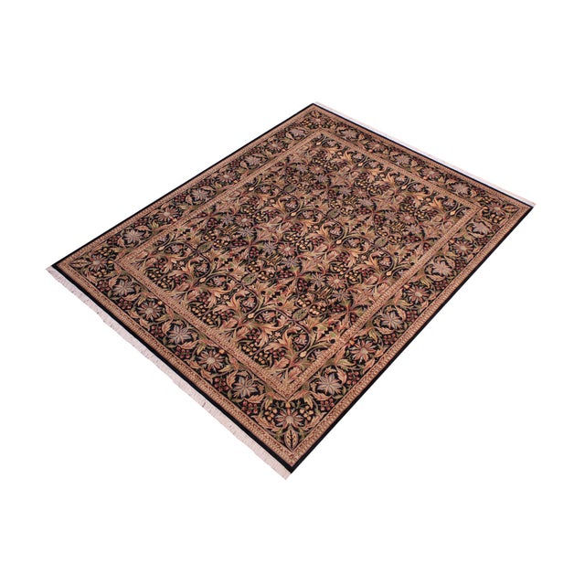 Designed with mesmerizing intricacy and gorgeous color palette, this hand-knotted masterpiece demonstrates the beauty and...