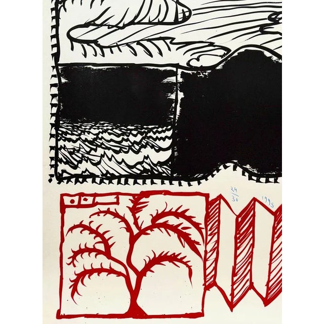 Pierre Alechinsky, Paysage déplié, 1995, Lithograph For Sale - Image 3 of 8